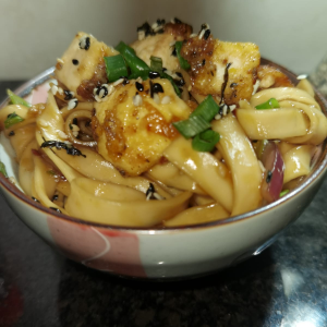 Tofu Rice Noodle Stir Fry