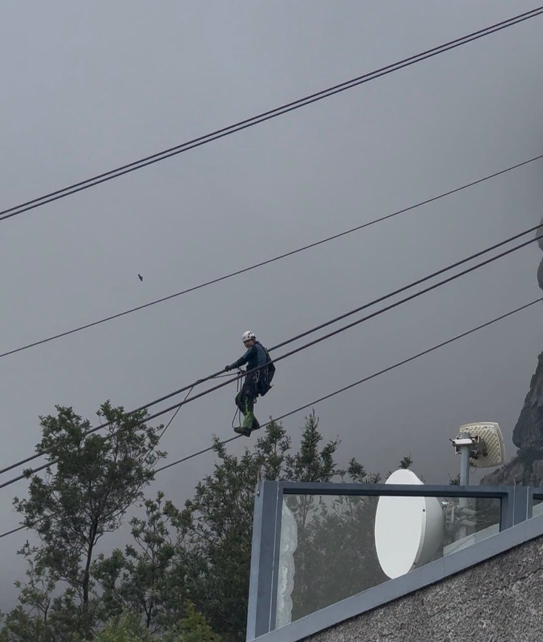 Maintenance Work Underway at Cable Car