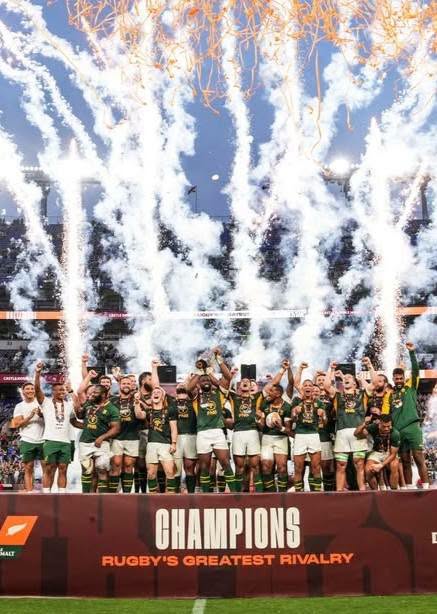 Springboks Celebrate Series Victory Over All Blacks