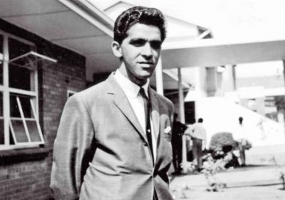 Ahmed Timol was a young schoolteacher in Roodepoort who opposed apartheid. He was arrested at a police roadblock on 22 October 1971, and died five days later. He was the 22nd political detainee to die in detention since 1960. Picture. www.ahmedtimol.co.za