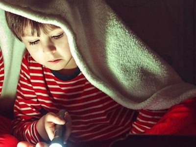 Kid with torch