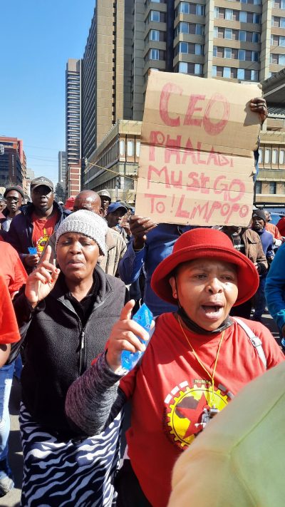 Numsa march at DPE