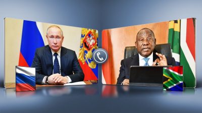Presidents Putin and Ramaphosa