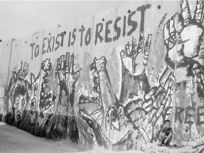 To resist is to exist mural