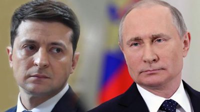 Zelensky and Putin UNIAN