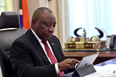 (in the pic - President Ramaphosa putting final touches to his speech before walking to parliament). President Cyril Ramaphosa accounts to the nation on the work of government during his response to Questions for Oral Reply in the National Assembly in Parliament, Cape Town. The Questions for Oral Reply are some of the effective mechanisms Parliament uses to hold the Executive accountable.President Ramaphosa among other Questions, briefed Parliament on government’s approach to the national discussion on proposals by the governing party that the Constitution be amended to indicate the conditions under which land could be expropriated without compensation, to advance land reform. 22/08/2018, Elmond Jiyane, GCIS